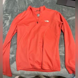 North face orange pullover